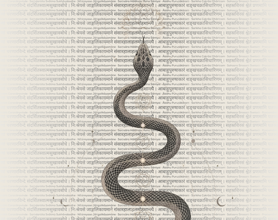 Om Vande Gurūṇāṃ - Mantra - Serpent — image 3 of 3
