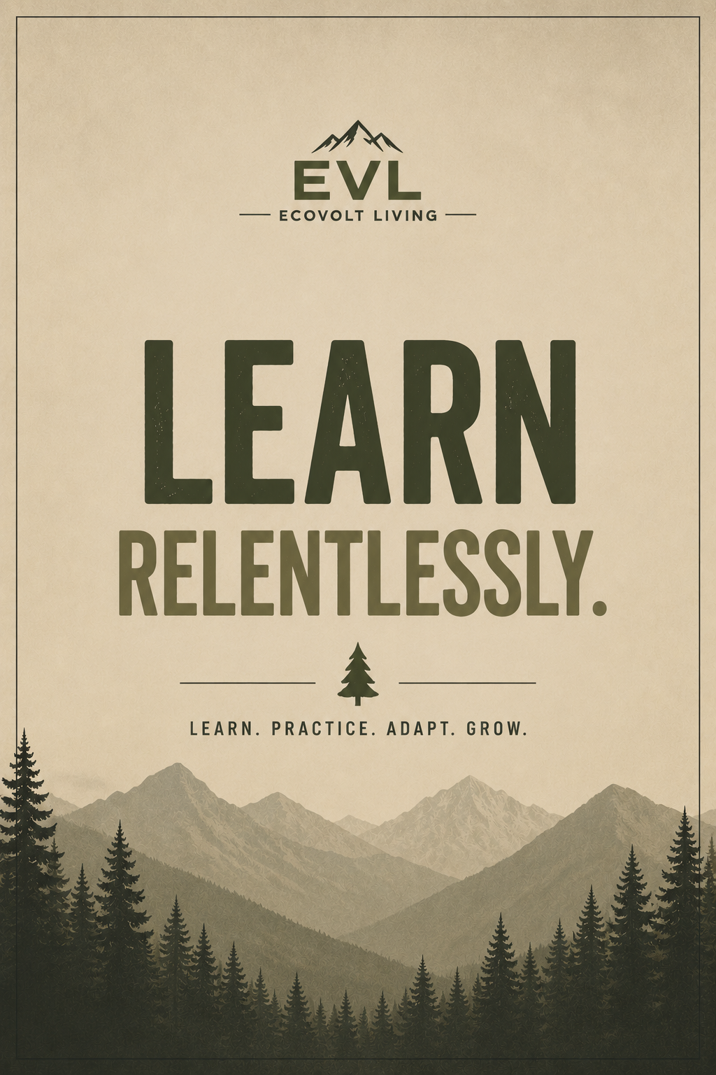 Skill‑Building Poster Set — Minimalist Nature Edition (10 Motivational Prints) — image 5 of 7