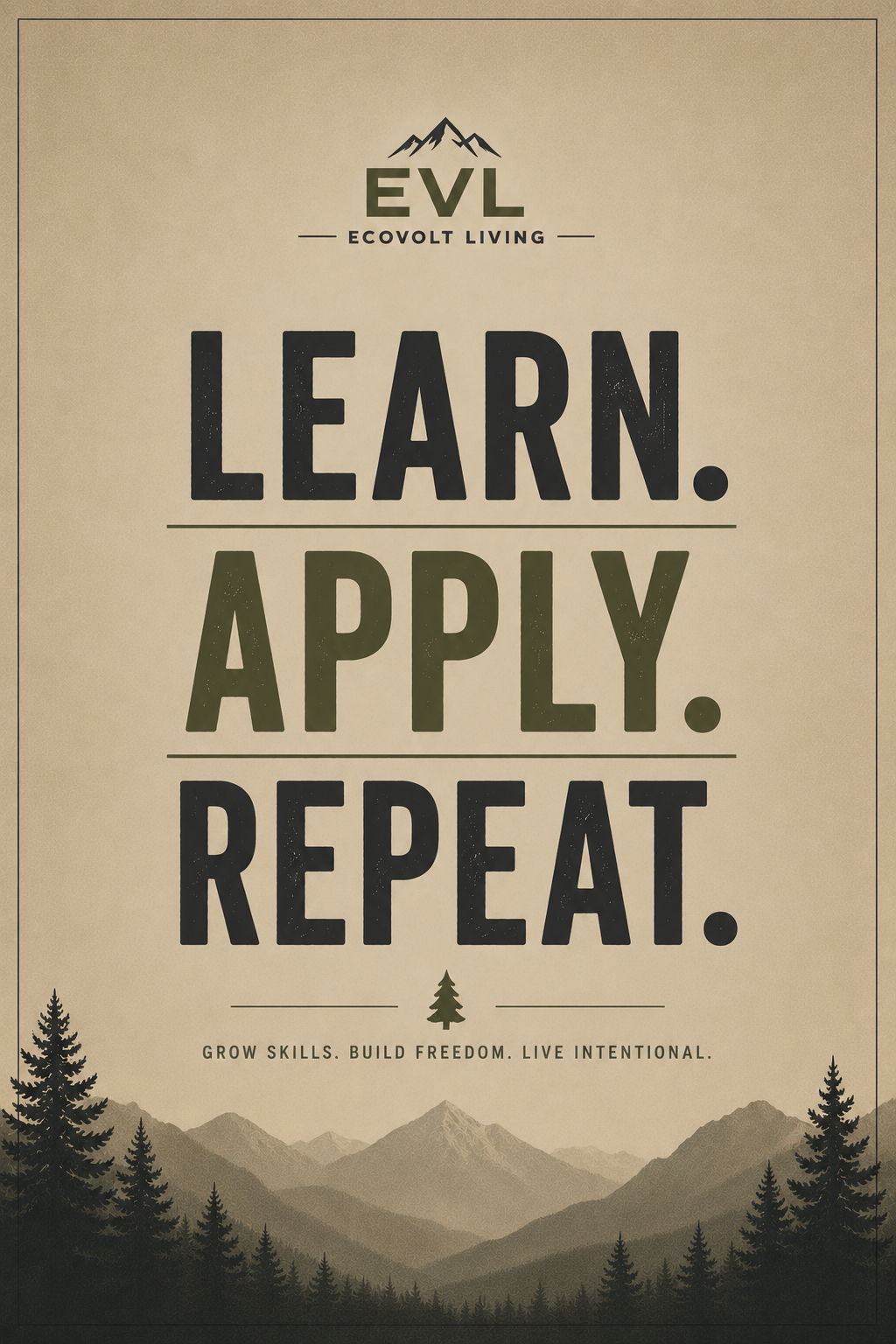 Skill‑Building Poster Set — Minimalist Nature Edition (10 Motivational Prints) — image 6 of 7