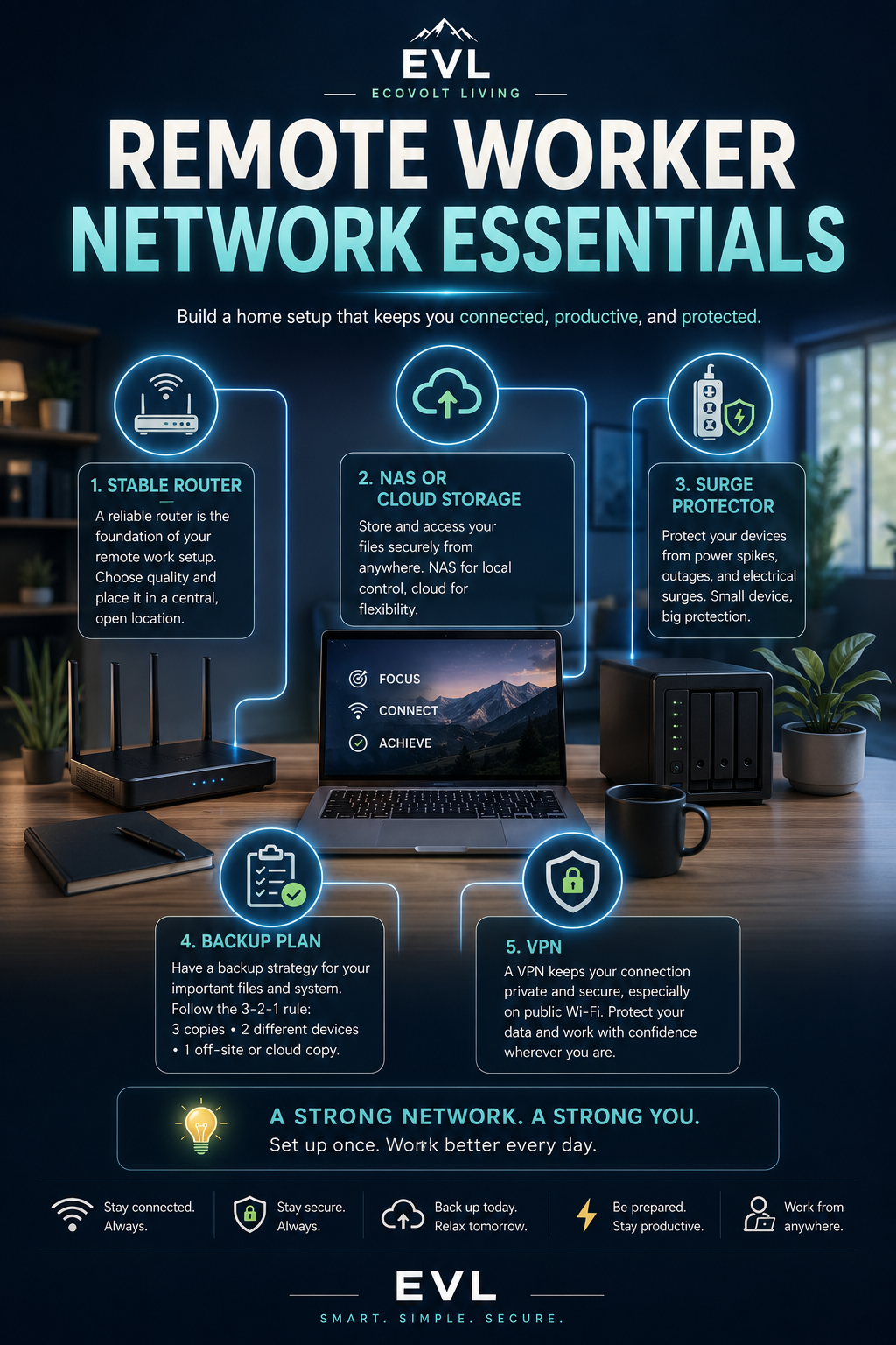 Tech Essentials Poster Collection — NAS, Home Network & Digital Safety (10‑Pack, 2026 Edition) — image 5 of 7