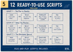 Comedy Creator Script Pack (Illustrated Edition) 40 Ideas • 12 Scripts • 12 Templates • 10 Thumbnails • 30-Day Calendar — image 5 of 7