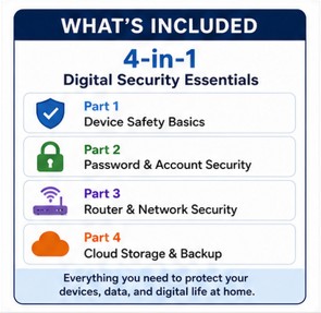 Home Tech Safety Starter Bundle — 4‑in‑1 Digital Security Essentials Pack — image 2 of 7